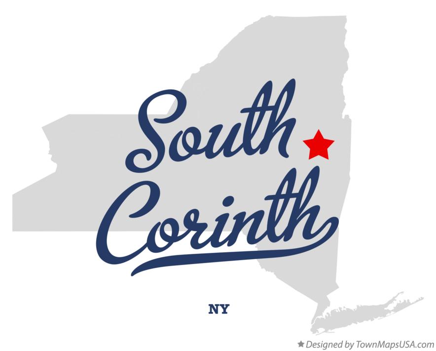 Map of South Corinth New York NY