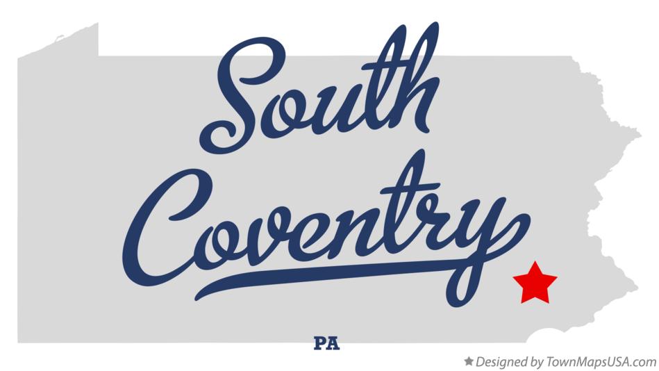 Map of South Coventry Pennsylvania PA