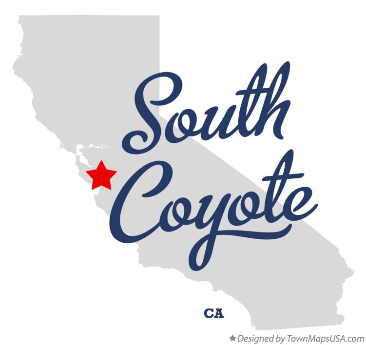 Map of South Coyote California CA