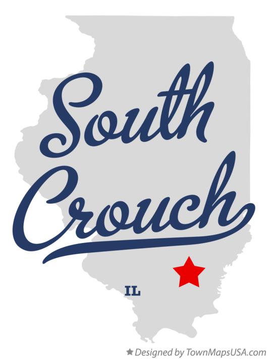 Map of South Crouch Illinois IL