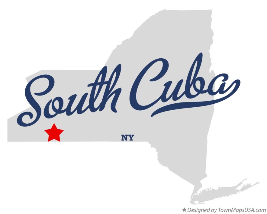 Map of South Cuba New York NY