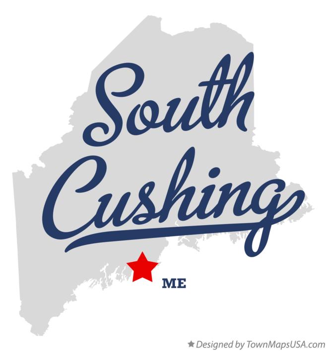 Map of South Cushing Maine ME