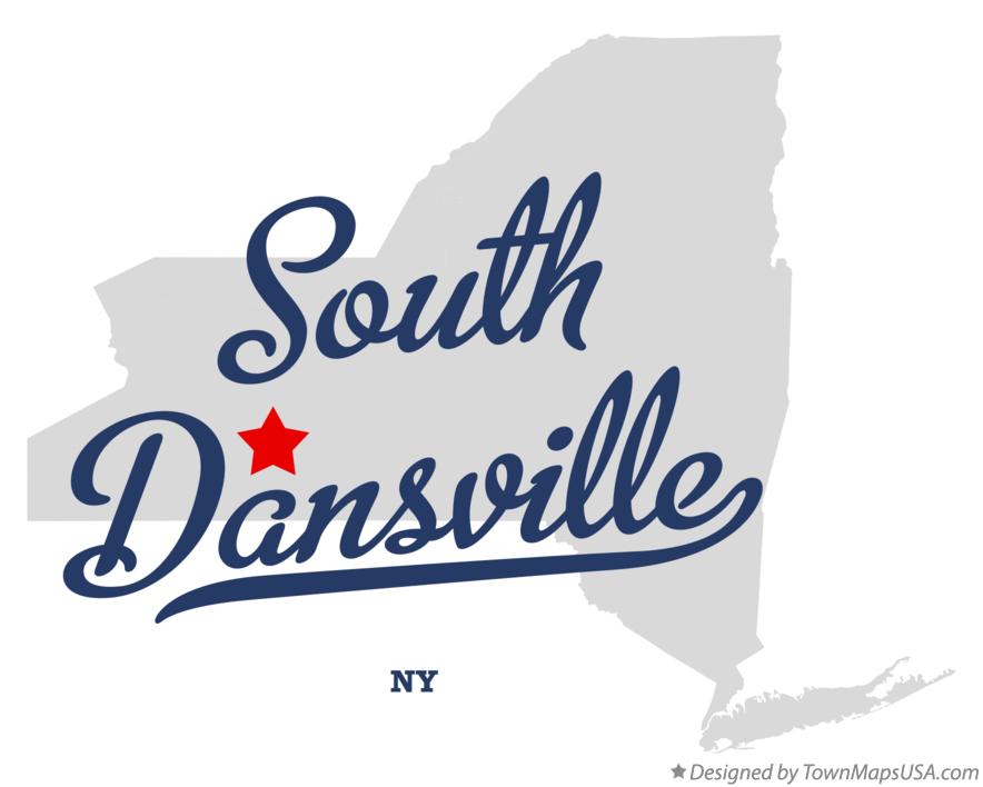 Map of South Dansville New York NY