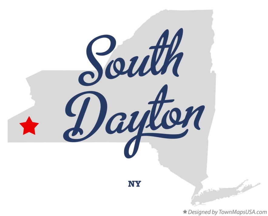 Map of South Dayton New York NY