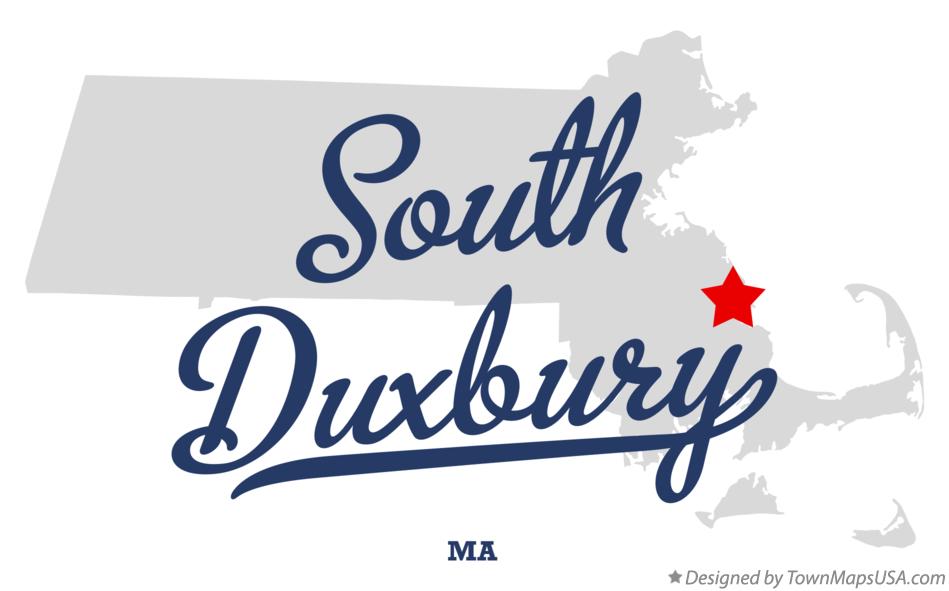 Map of South Duxbury Massachusetts MA