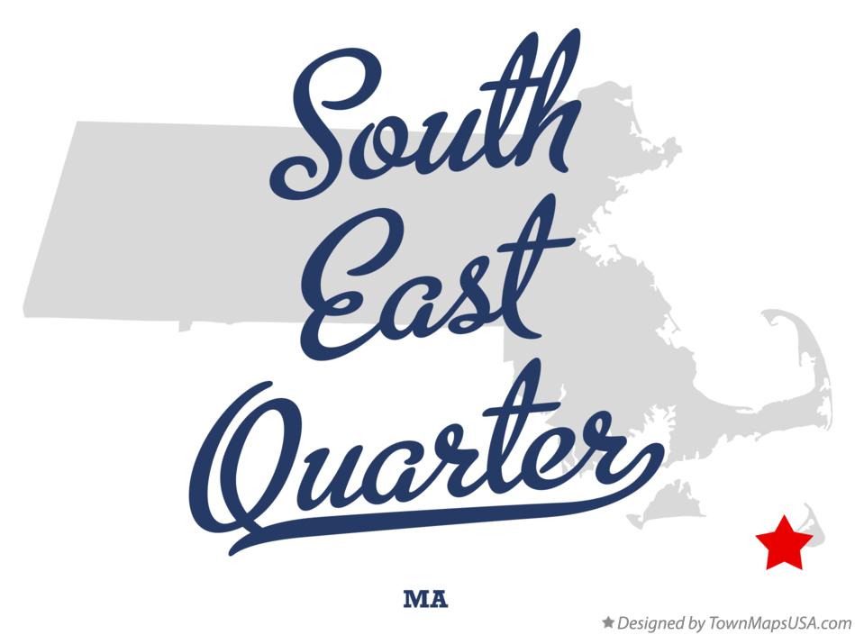 Map of South East Quarter Massachusetts MA