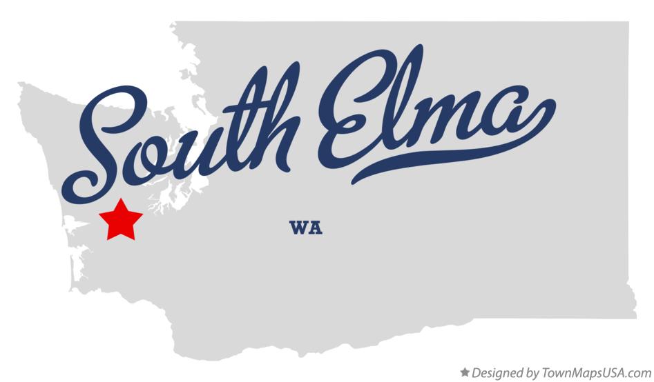 Map of South Elma Washington WA