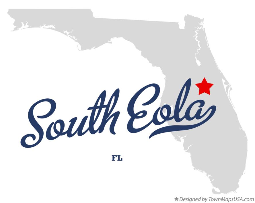 Map of South Eola Florida FL