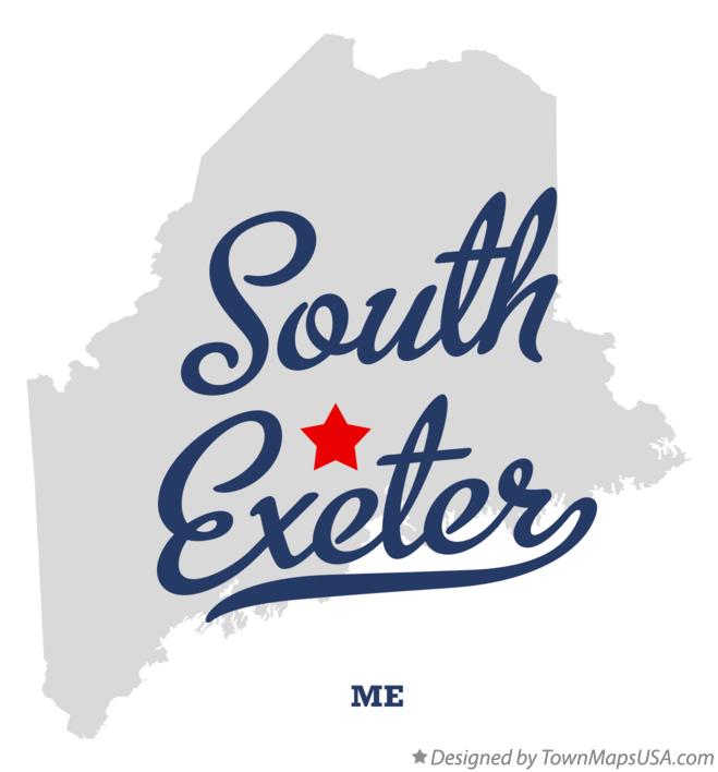 Map of South Exeter Maine ME