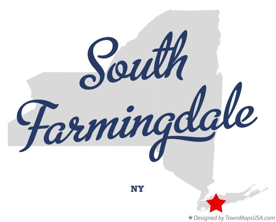 Map of South Farmingdale New York NY
