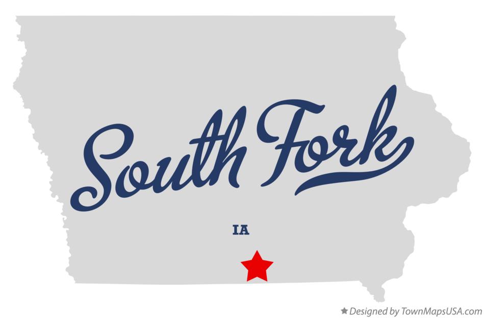 Map of South Fork Iowa IA