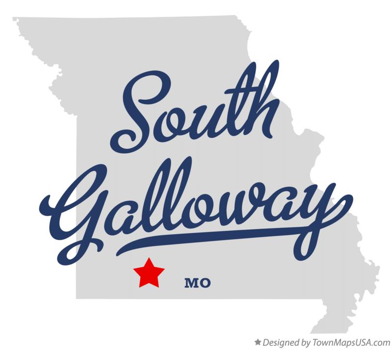 Map of South Galloway Missouri MO
