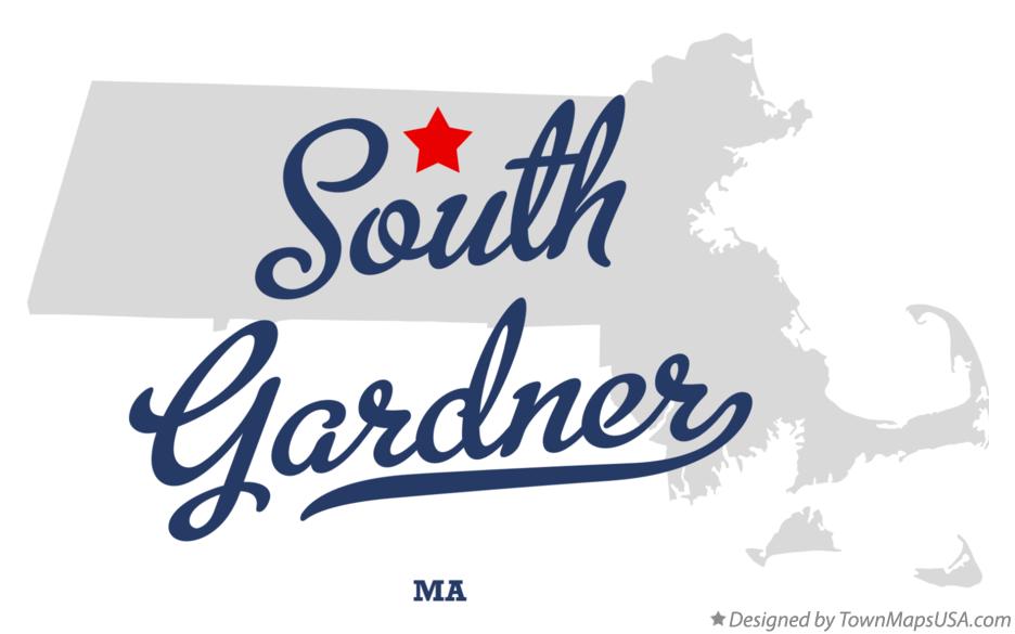 Map of South Gardner Massachusetts MA