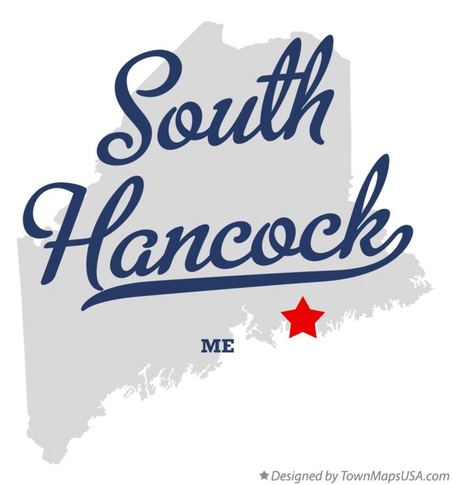 Map of South Hancock Maine ME