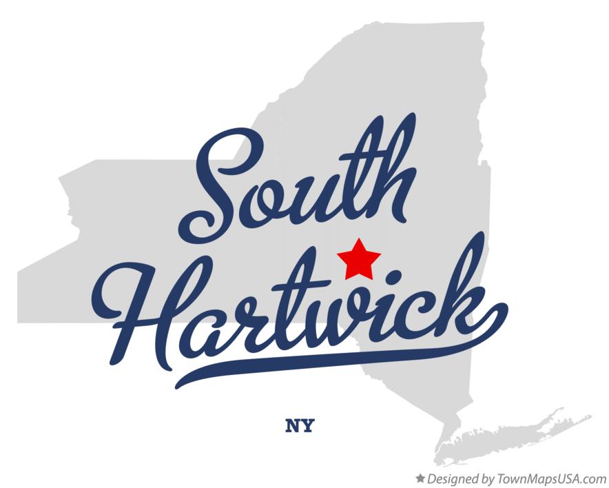 Map of South Hartwick New York NY