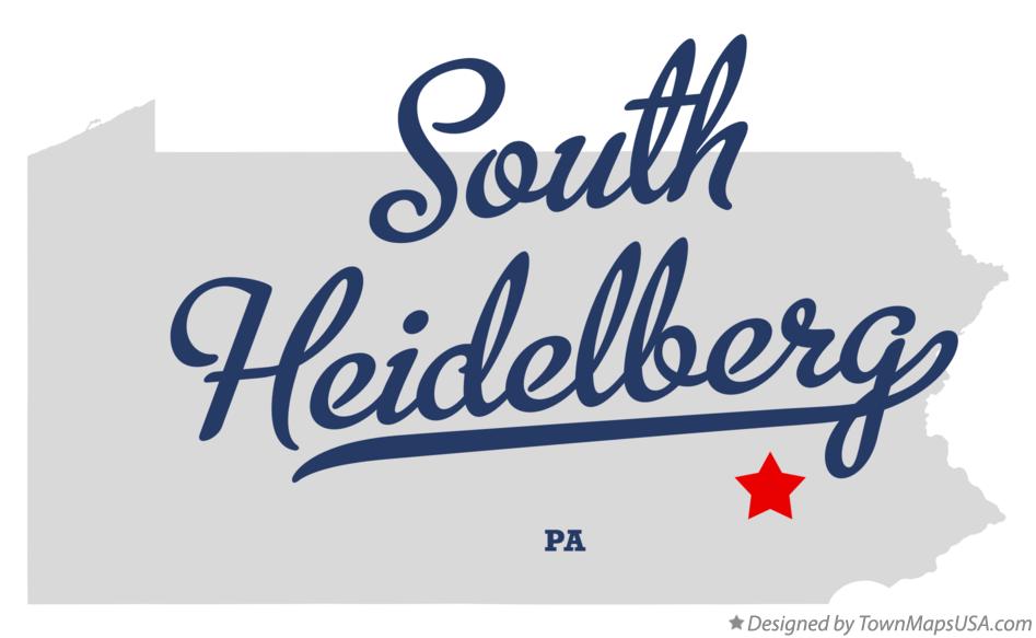 Map of South Heidelberg Pennsylvania PA