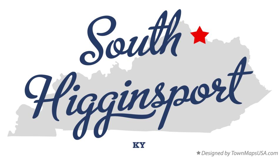 Map of South Higginsport Kentucky KY