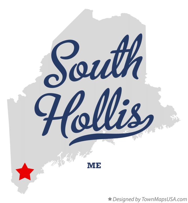 Map of South Hollis Maine ME