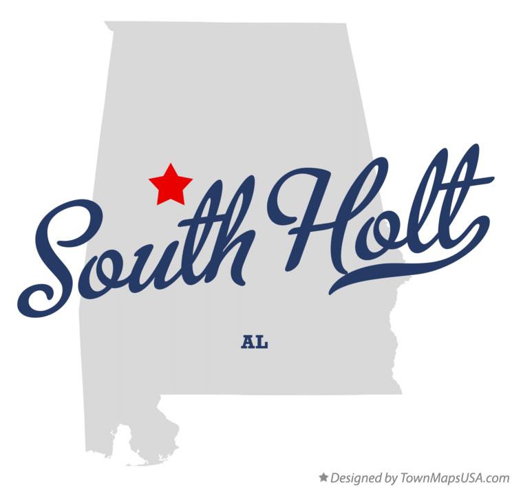 Map of South Holt Alabama AL