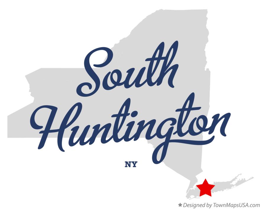 Map of South Huntington New York NY