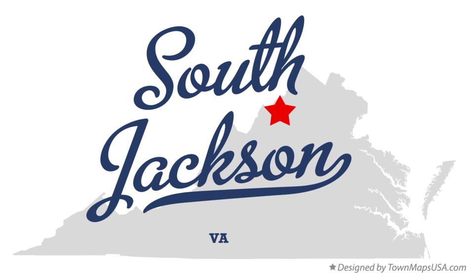 Map of South Jackson Virginia VA