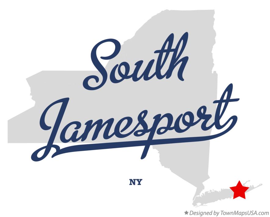 Map of South Jamesport New York NY