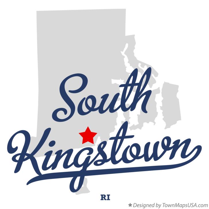 Map of South Kingstown Rhode Island RI