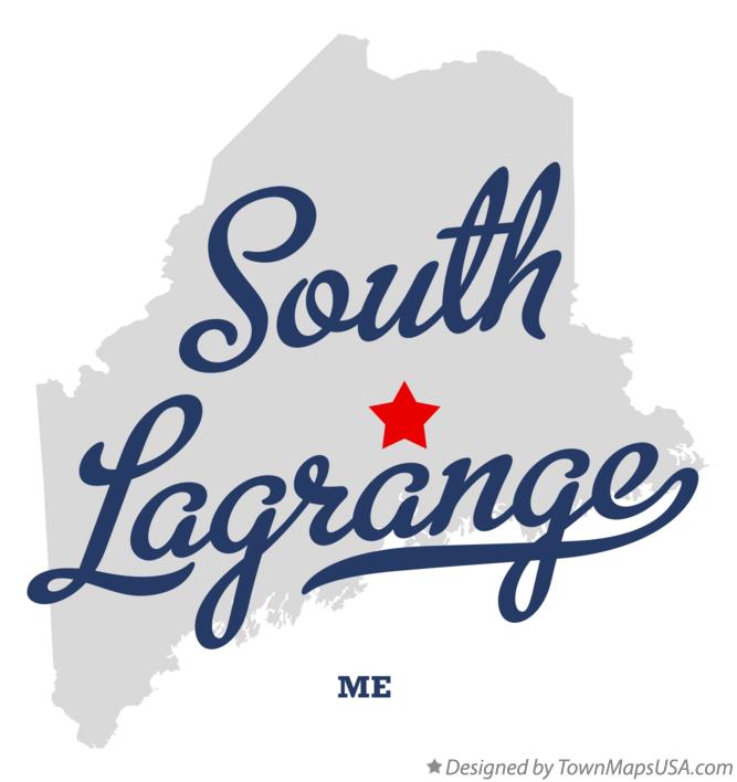Map of South Lagrange Maine ME