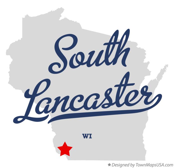 Map of South Lancaster Wisconsin WI