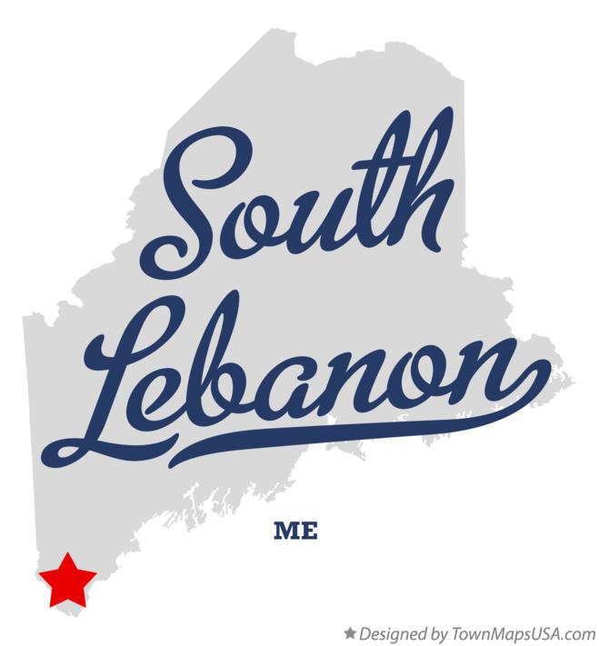 Map of South Lebanon Maine ME