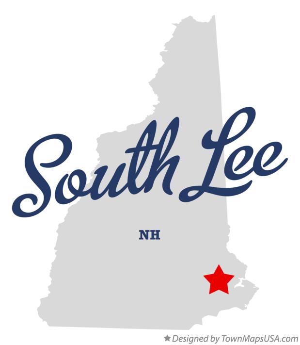 Map of South Lee New Hampshire NH