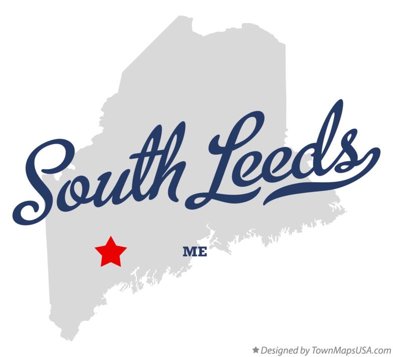 Map of South Leeds Maine ME
