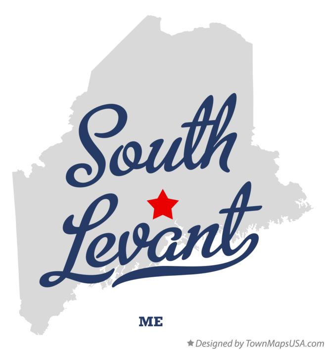 Map of South Levant Maine ME