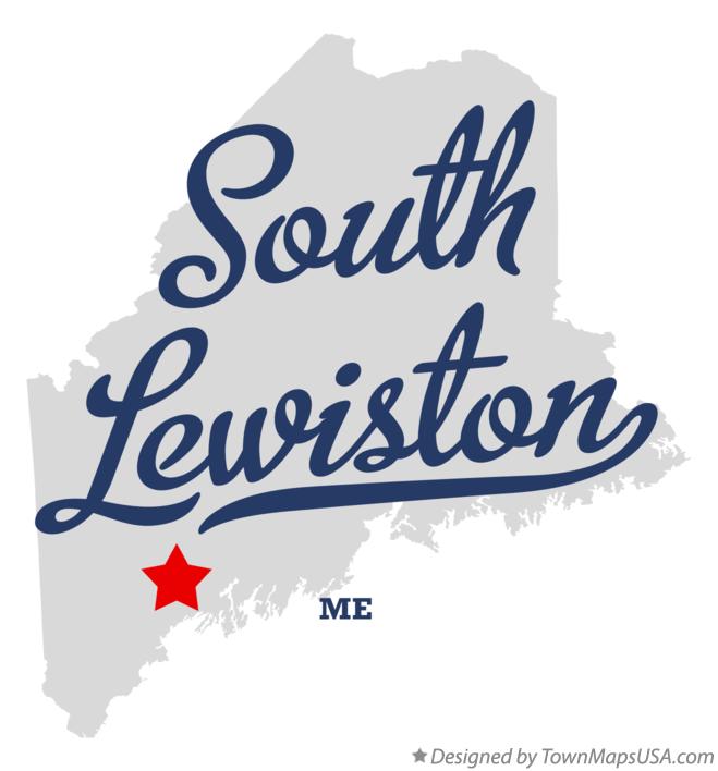 Map of South Lewiston Maine ME
