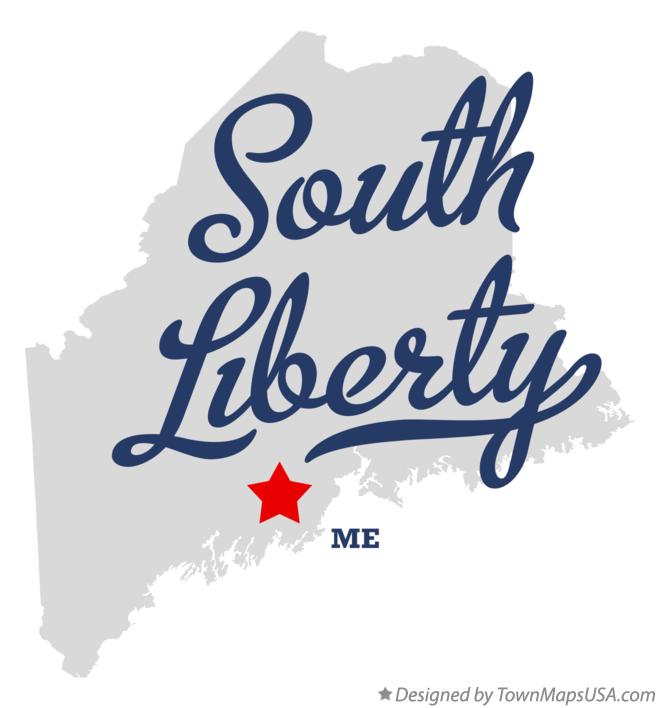 Map of South Liberty Maine ME