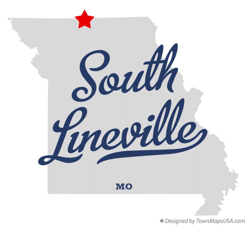 Map of South Lineville Missouri MO