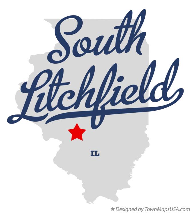 Map of South Litchfield Illinois IL