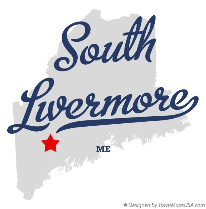 Map of South Livermore Maine ME