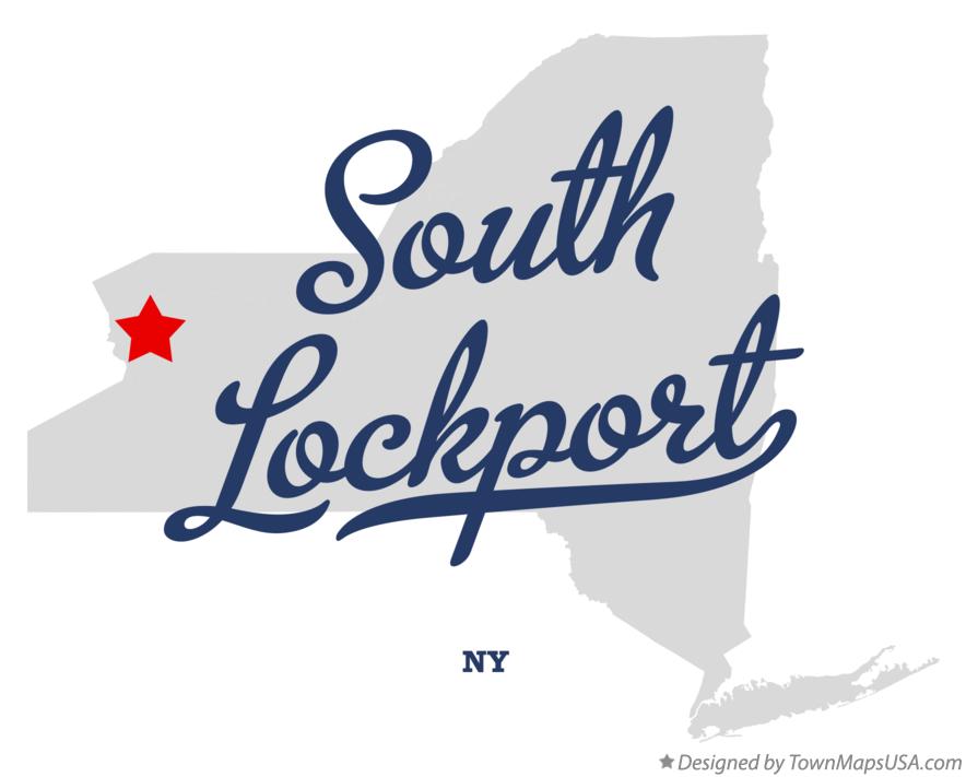Map of South Lockport New York NY