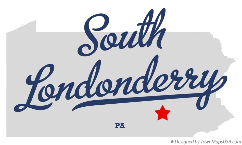 Map of South Londonderry Pennsylvania PA