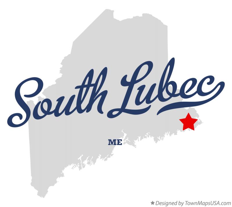 Map of South Lubec Maine ME