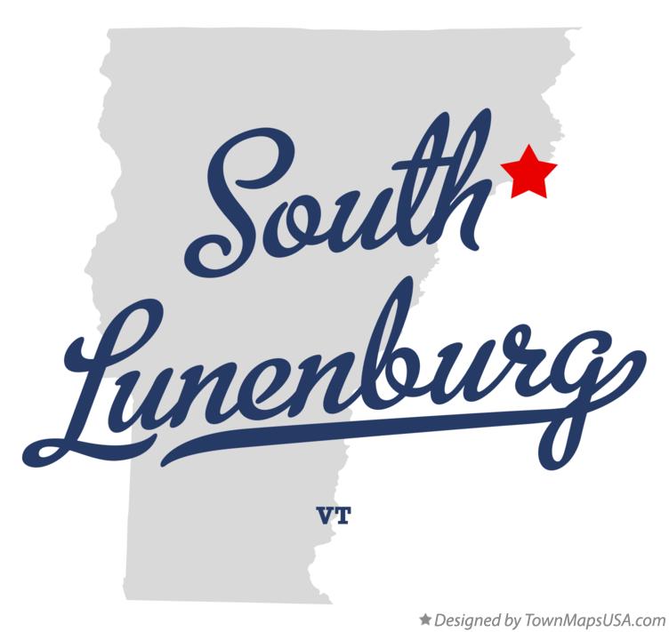 Map of South Lunenburg Vermont VT