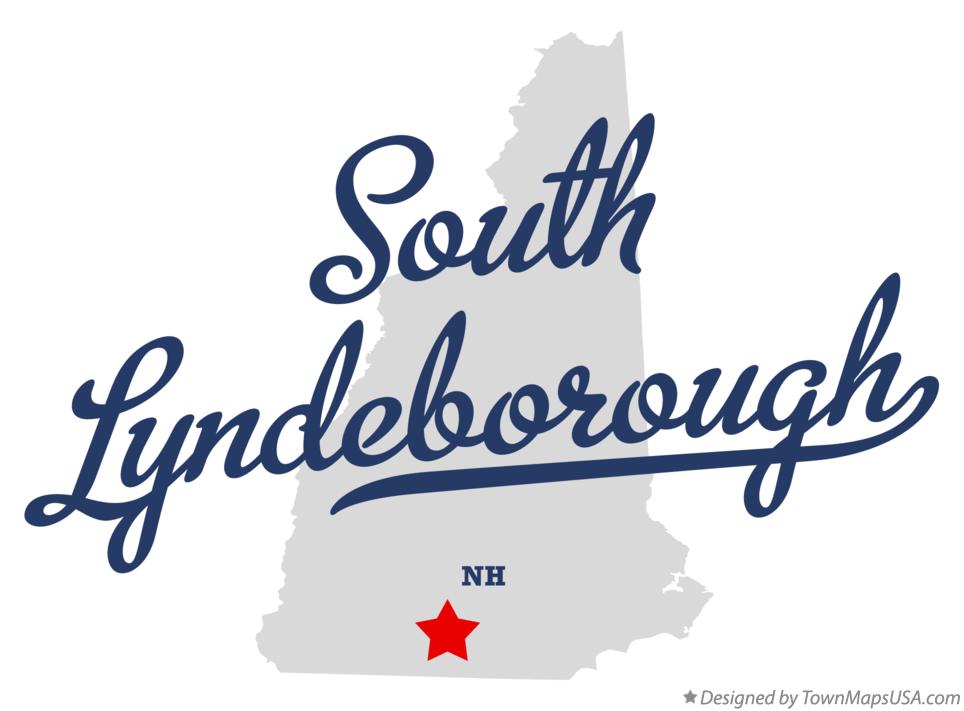 Map of South Lyndeborough New Hampshire NH