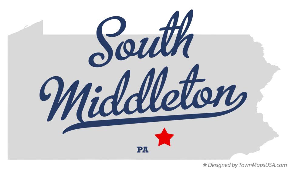 Map of South Middleton Pennsylvania PA