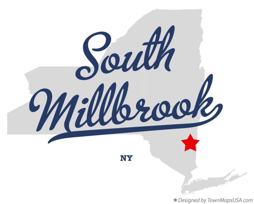 Map of South Millbrook New York NY