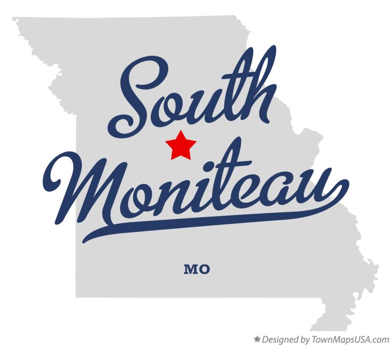 Map of South Moniteau Missouri MO