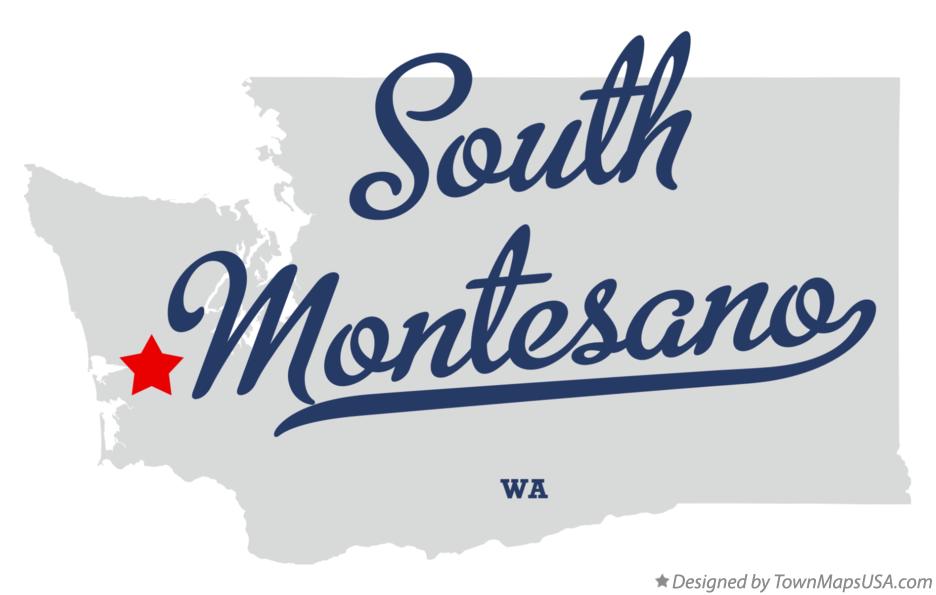 Map of South Montesano Washington WA