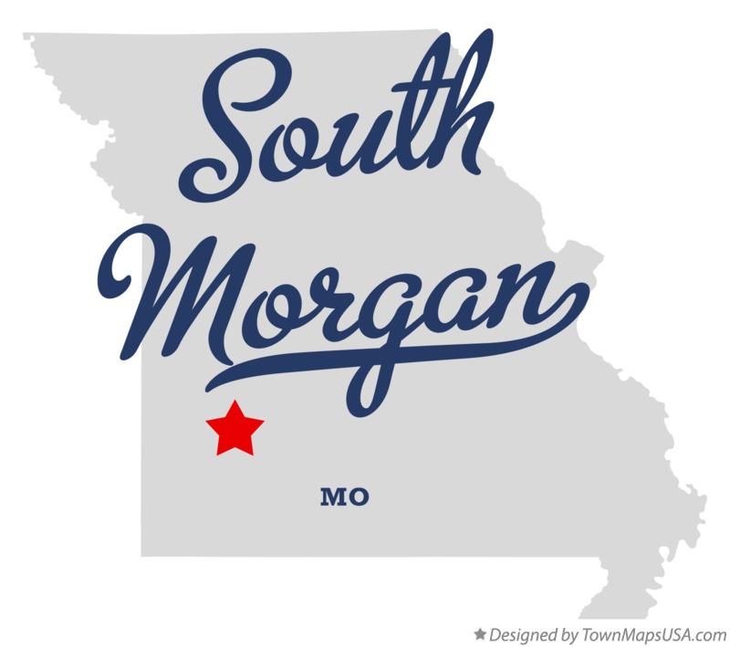 Map of South Morgan Missouri MO