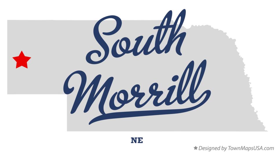Map of South Morrill Nebraska NE