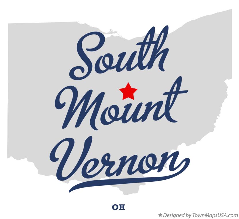 Map of South Mount Vernon Ohio OH